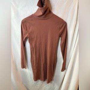 NWOT Wild Fable Rust Long Sleeve Turtleneck Dress
